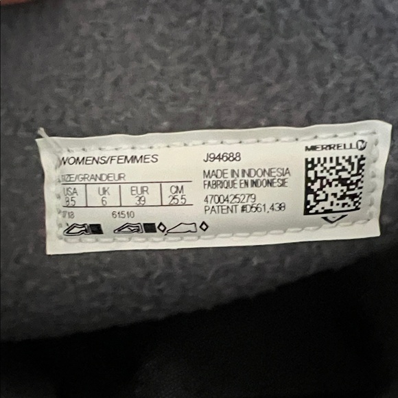 NWOT Merrell Encore Kassie Gray Quilted Winter Mid Calf Boots in Size 8.5 - Picture 8 of 8